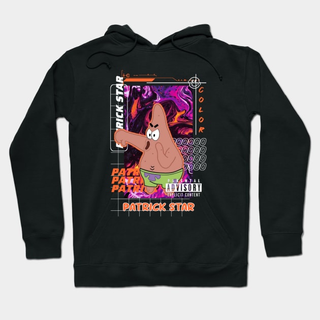 Patrick Star t-shirt Hoodie by Family Desain